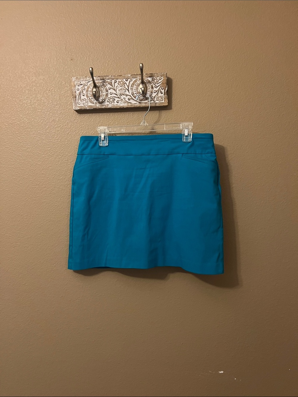 Attyre Teal Mini Skirt
